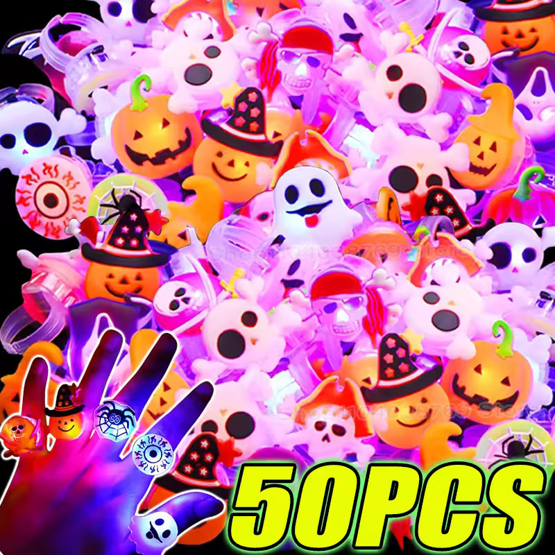 Halloween LED Ring 50pcs