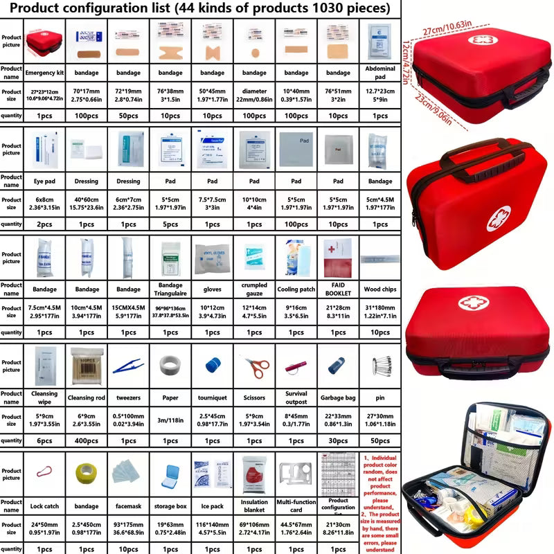 Large First Aid Kit (1030 pcs.)