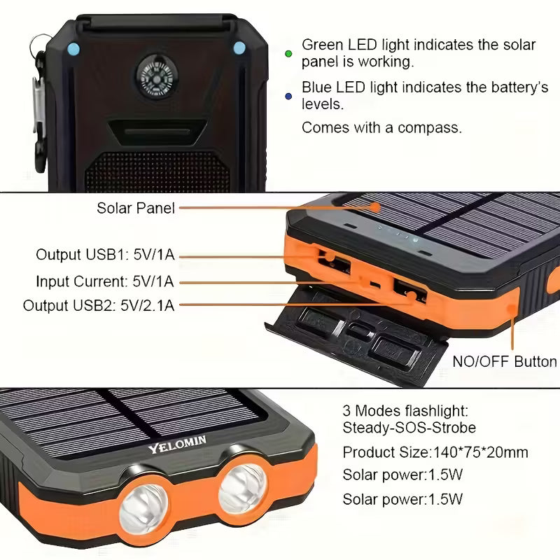 Solar Power Phone Charger