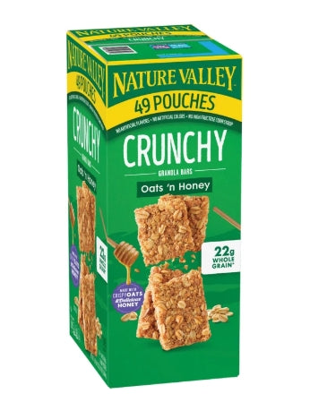 Nature Valley Crunchy Granola Bar, Oats 'n Honey, 1.49 oz, 49-count