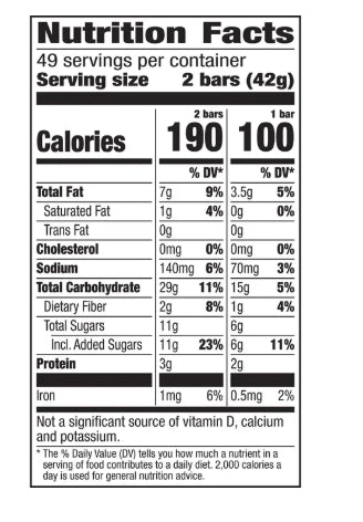 Nature Valley Crunchy Granola Bar, Oats 'n Honey, 1.49 oz, 49-count