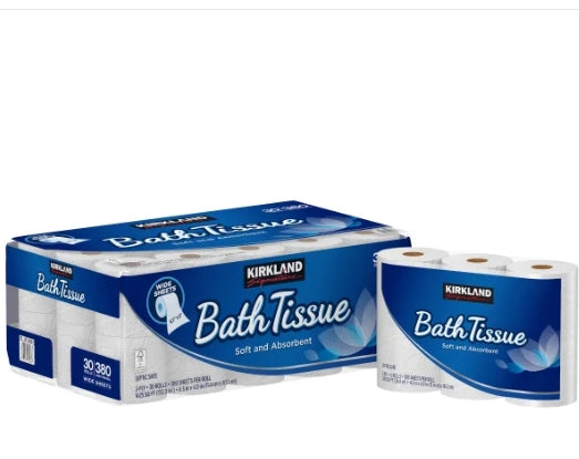 Kirkland Signature Bath Tissue, 2-Ply, 380 Sheets