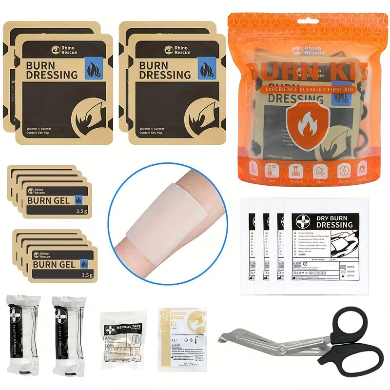RHINO RESCUE Burn Dressing Kit, Emergency Burn Kit