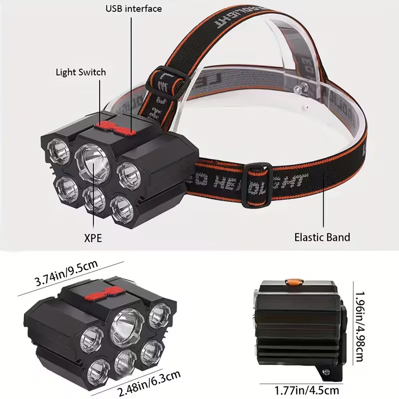 Multifunctional 5LED Headlight