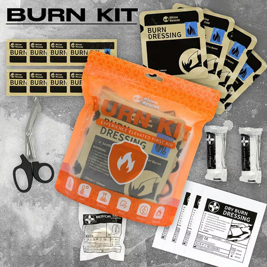 RHINO RESCUE Burn Dressing Kit, Emergency Burn Kit